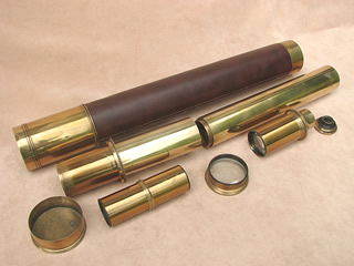 View showing disassembled telescope